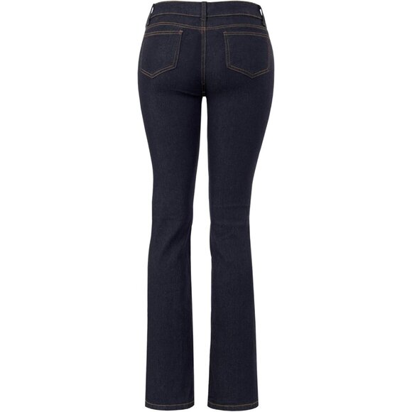 Women's Stretch Slim Bootcut Jeans Dark Denim Size 5 Perfect for Casual Wear - Picture 3 of 6